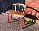 Rustic hedge chair oak and ash with colour Rustic hedge chair oak and ash with colour