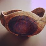 handbuilt vessel, coiled and pressed