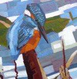 Kingfisher with Bullrushes