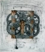 What happens when the clock stops ticking. etching and aquatint