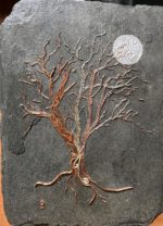 Mixed copper wire on slate