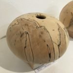 Spalted Beech hollow form pebble Spalted Beech hollow form pebble