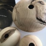 Ash and Beech hollow form pebbles Ash and Beech hollow form pebbles