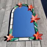 Spinnaker Glass Lily Arch Mirror