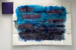'Les Oursinieres Final Night' 2019 watercolour on fold-out book 180 x 109 cms