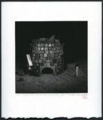 Akatsu Read, John - 'The Mysterious Tower of Passwords', 2024, 3D-render, digital collage, archival digital print, 24x 21 cm (15 x 15 cm)