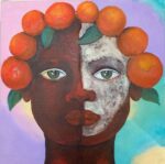 Facepaint Orange, oil painting