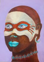 Facepaint Blue, oil painting