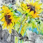 Sunflowers - Mixed Media