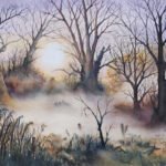 Sudbury River Walk Mist - watercolour