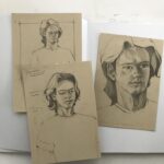 "Jonathan' Small portrait studies - pencil