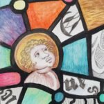 Fragments I, chalk pastel on paper A4 size