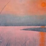 Benacre Sunset. oil on Canvas