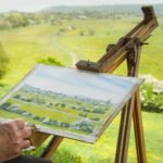 Painting on the Somerset Levels