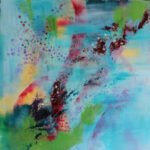 BREEZE. unconsciously evoking a blustery walk in Clare! 50X50cm acrylic