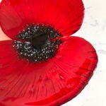 Mercedes Oakley Glass - Large Poppy