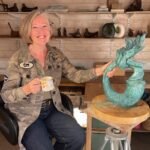 Caro in her studio
