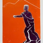 Pompeii Apollo 2024 Woodcut 22.5 x 15 cms