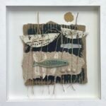 Collage with porcelain fish