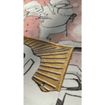 Stitched canvas close up, 2023