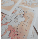 Ink and watercolour on paper, 2023
