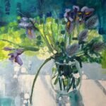 Iris and thistle