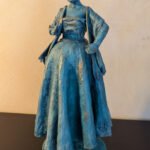 My Lady in cement finished with paint & wax