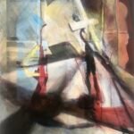 The Passion of Jesus Christ 330x530mm acrylic over oil on linen framed