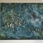 Lichen acrylic on board