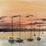 Sunset on the Orwell