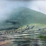 'Clearing Away', Watercolour