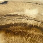 Low tide. Natural pigments on cartridge paper.