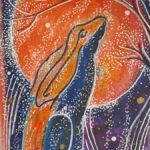 Moon Gazing Hare Orange