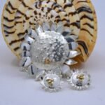 Sunflower pendant and earrings