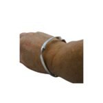 Silver twisted bracelet