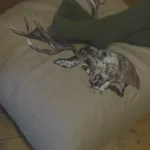 Large embroidered floor cushions/poufs