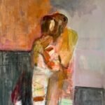 'Can you keep a secret?' Acrylic on canvas.