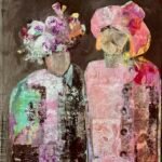 'Just smile and say you're the groom's cousin'. Paint on canvas