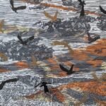 Sarah Abercrombie_Cloud no 1_Woodcut and Collagraph Print_Detail Sarah Abercrombie_Cloud no 1_Woodcut and Collagraph Print_Detail