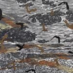 Sarah Abercrombie_Cloud no 2_Woodcut and Collagraph Print_Detail Sarah Abercrombie_Cloud no 2_Woodcut and Collagraph Print_Detail