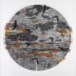 Sarah Abercrombie_Cloud no 2_Woodcut and Collagraph Print_with Mount Sarah Abercrombie_Cloud no 2_Woodcut and Collagraph Print_with Mount