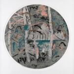 Sarah Abercrombie_Wandering no 2_Woodcut and Collagraph Print_Mount Sarah Abercrombie_Wandering no 2_Woodcut and Collagraph Print_Mount