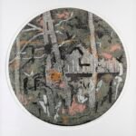 Sarah Abercrombie_Wandering no 3_Woodcut and Collagraph Print_Mount Sarah Abercrombie_Wandering no 3_Woodcut and Collagraph Print_Mount