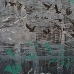 Sarah Abercrombie_Wind Whispers I_Woodcut and Collagraph Print_Detail Sarah Abercrombie_Wind Whispers I_Woodcut and Collagraph Print_Detail