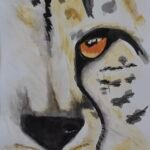 Watercolour cheetahs eye