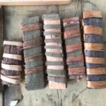 Knife sheaths made from woven bark Knife sheaths made from woven bark