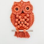 A macrame owl A macrame owl