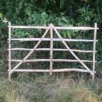 Cleft chestnut gate hurdle Cleft chestnut gate hurdle