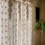 A macrame curtain A macrame curtain