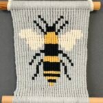 Macrame Pixel Art Bee Macrame Pixel Art Bee